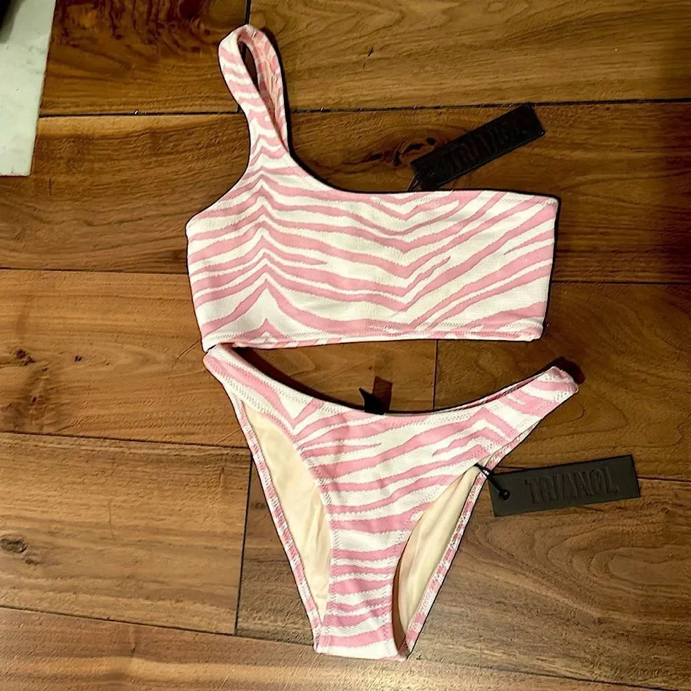 TRIANGL MELROSE CHEEKY ZEBRA PUNCH NWT NO BAG - Picture 7 of 8